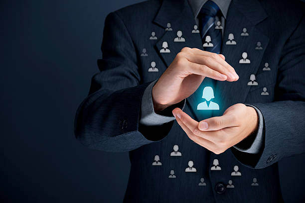 An image showing hands taking care of customers